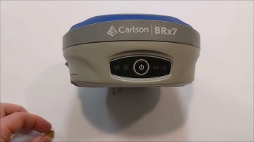 How to install an RTK Mobile SIM card in a Carlson BRx7 GNSS receiver