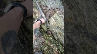 Cracking Bedrock To Get To The Previous 2 Videos Gold #goldpanning #goldmining #gold