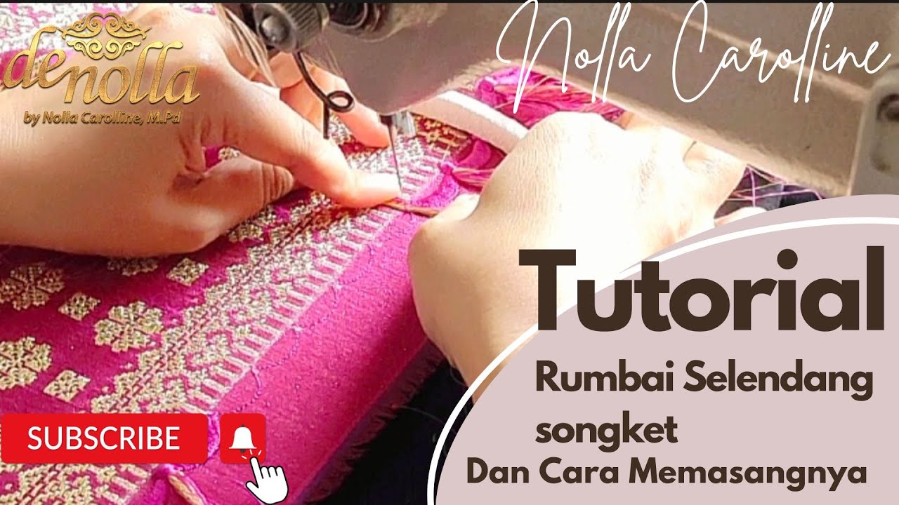 Tutorial Rok Rumbai Tutorial Membuat Rumbai Selendang Songket Dan Cara Memasangnya - YouTube
