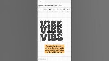 How to Create Stacked Text with an Offset in Cricut Design Space  #cricuttips #designspacebeginner
