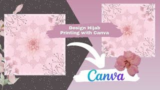 Desain Hijab Printing di Canva | Digital Illustration #fashion #illustration #canvatutorial #art
