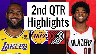 LA Lakers vs Portland Trail Blazers Full Highlights 2nd QTR | Nov 12 | NBA Regular Season 2023