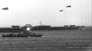 American destroyers Escorts(DE),Destroyers(DD)and YMS at Naples Harbor in France. HD Stock Footage