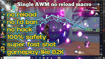 Super fast awm macro ||single awm no reload very fast shot no ban 100% safe ||single awm emote trick