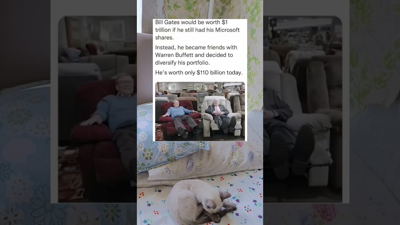 Состояние Билла Гейтса оценивалось бы в 1 триллион долларов, если бы он сохранил свои акции Micro...