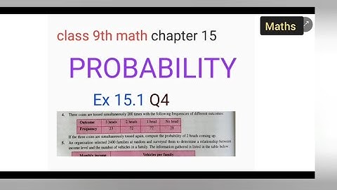 class 9th chapter 15 | probability | Ex 15.1 Q4 | lecture 5 | goa board