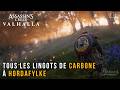 Assassin's Creed Valhalla - Emplacement de tous les lingots de carbone à Hordafylke