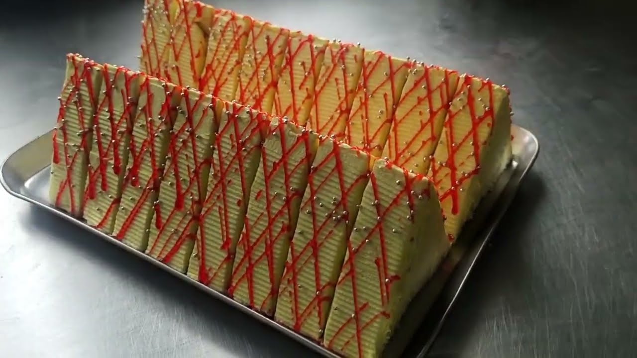 Pyramid cake🍰/Bakery style 👌/piece cake