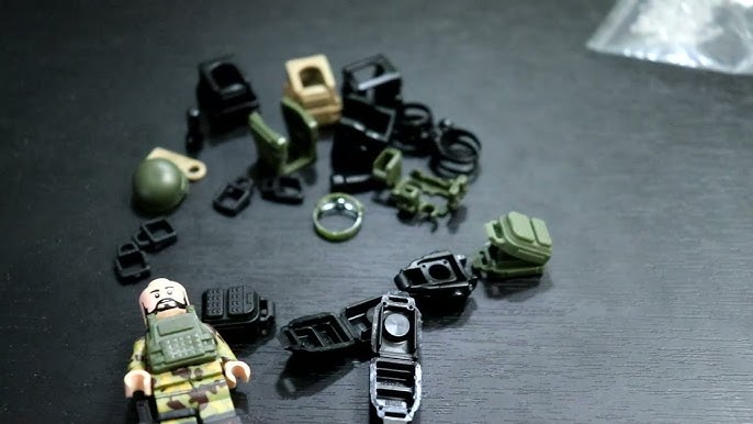 Custom Police SWAT Military Stealth Minifigure, Made With Real LEGO®