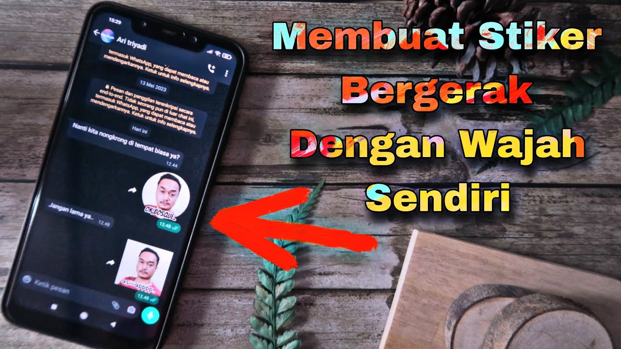 Cara membuat stiker bergerak WA dengan wajah sendiri - YouTube