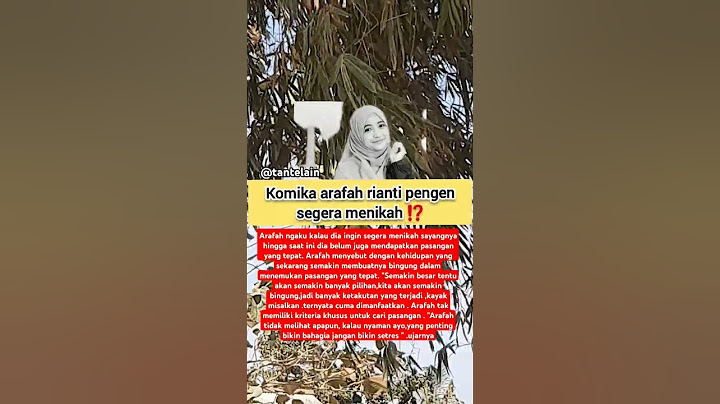 Komika arafah rianti ngaku ingin segera menikah ⁉️ #shortsvideo