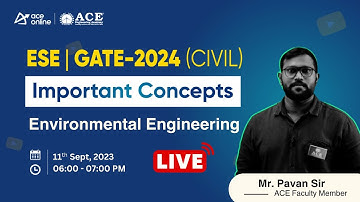 Environmental Engineering | Important Concepts for GATE & ESE 2024 (Civil Engg.) | ACE Online