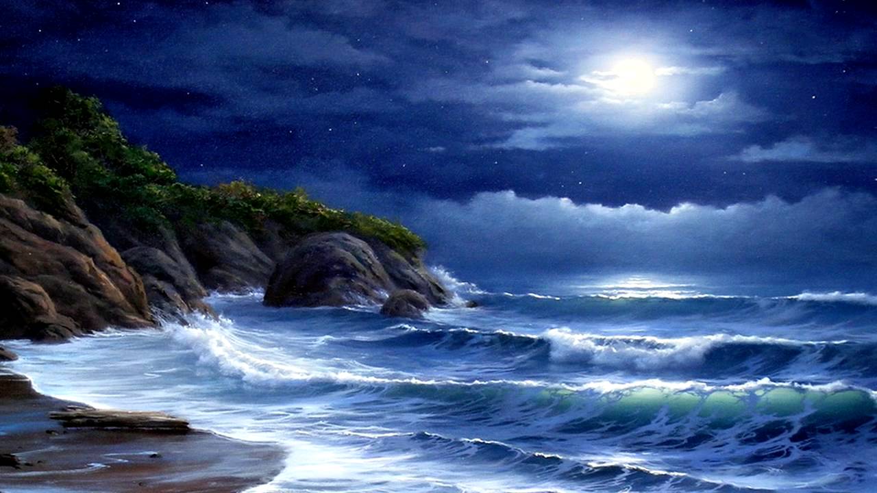 Лунная соната бетховена слушать полностью. Картина Лунная Соната Бетховена. Лунная Соната иллюстрация. Иллюстрация к лунной сонате Бетховена. Картина Луна и море.