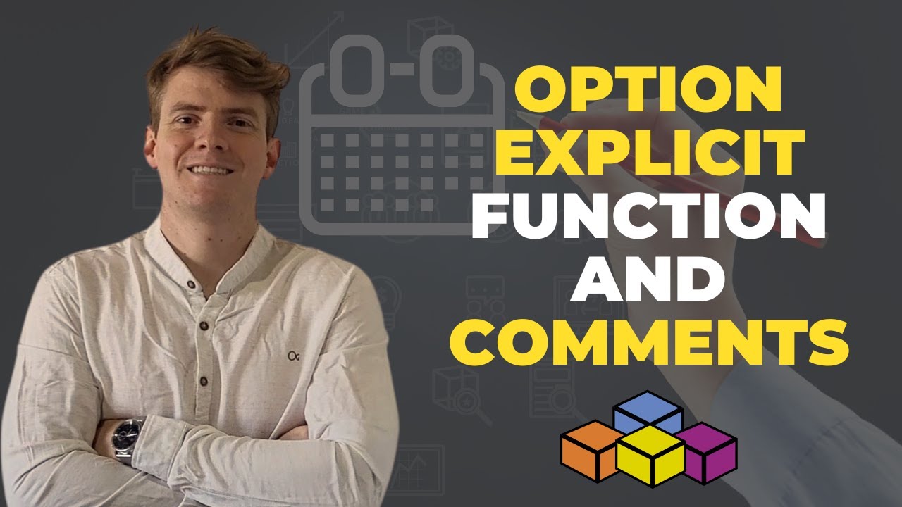 VBA | How to use the Option Explicit Function and Comments in your Excel Macro
