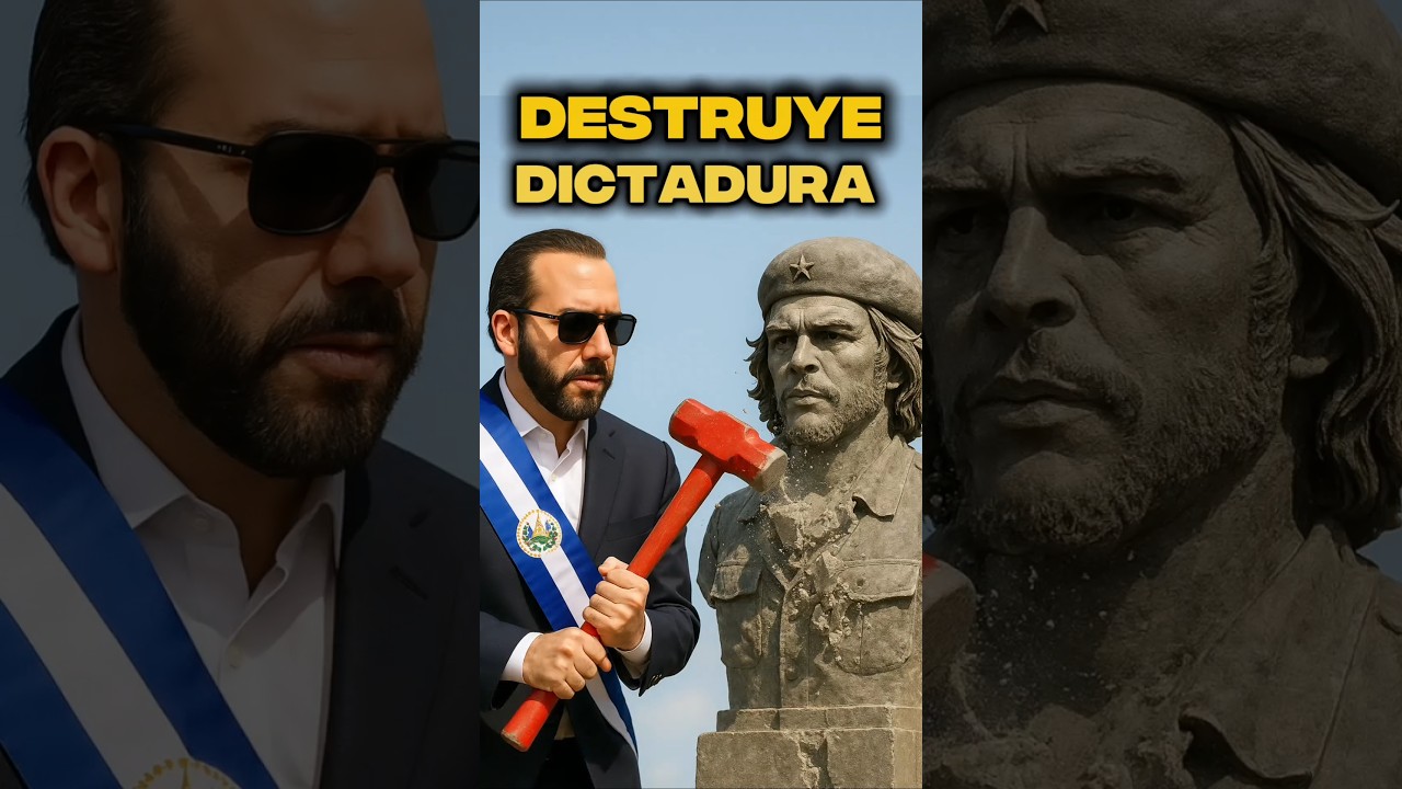 🔥🪓🚨 ¡BUKELE DESTRUYE la estatua del CHE GUEVARA! 😱🧱💣