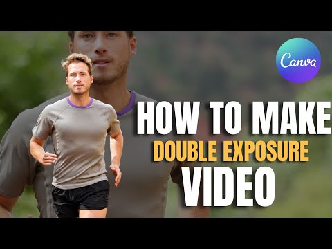 How to make double exposure video in Canva!Canva tutorial
