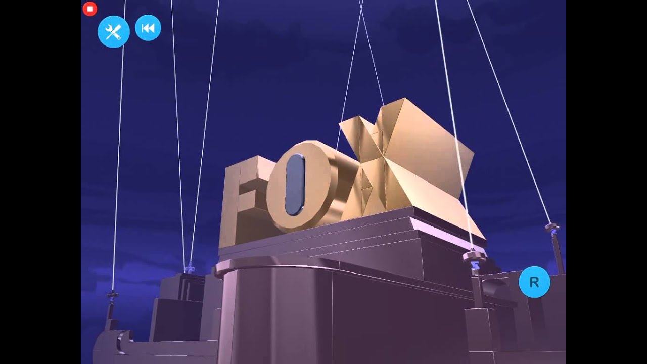 Blocksworld Hd Fox Broadcasting Company Logo W 20th Century Fox Fanfare By Logo Man - tcf logo in roblox old version and without fanfare