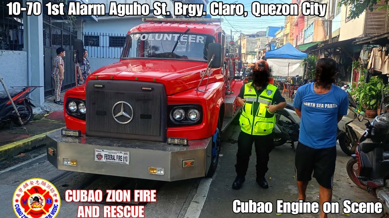 10-70 1st Alarm Loc. Aguho St. Brgy. Claro, Quezon City involved Residential | 12-13-25
