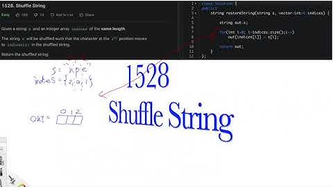 Leetcode 1528. Shuffle String