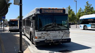 FULL ROUTE Santa Clara VTA Gillig Low Floor on Route 31 - to Evergreen Valley College