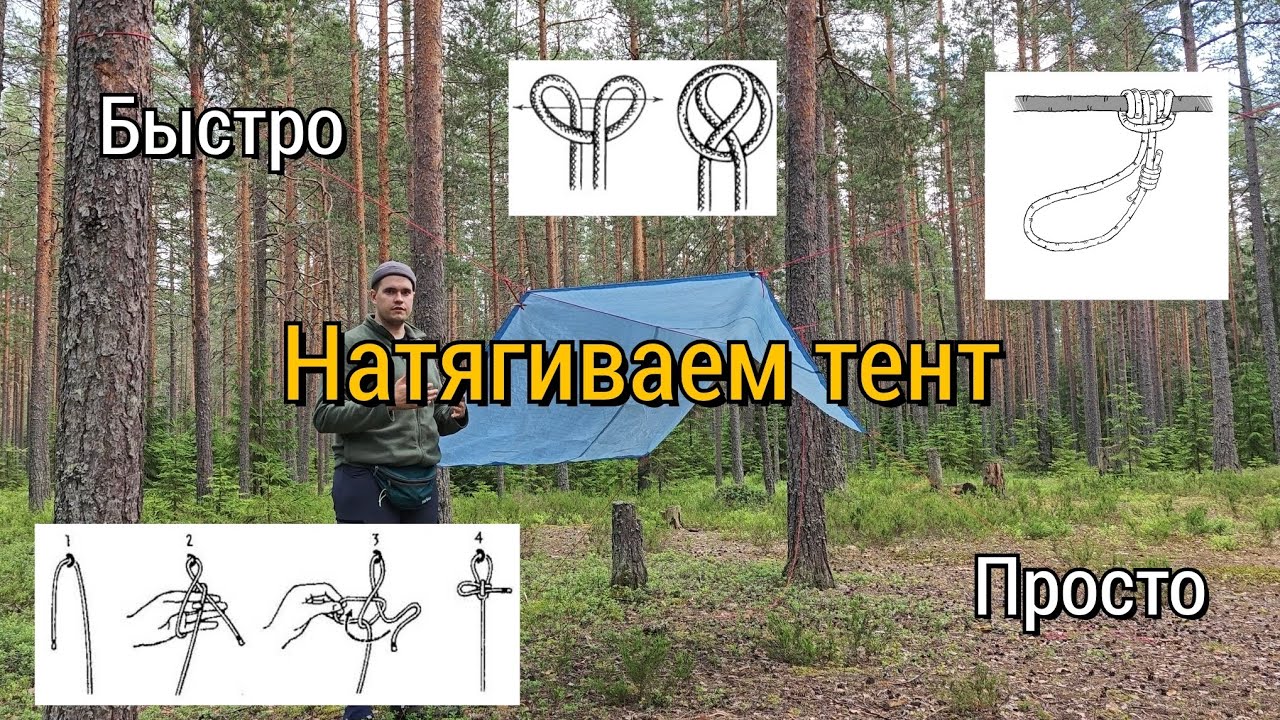 Натягиваем тент. Быстро. Просто