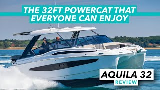Aquila 32 Sport review | The 32ft party powercat that everyone can enjoy | Motor Boat & Yachting
