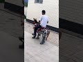 A Chinese farmer built a donkey-shaped robot for getting around the village.