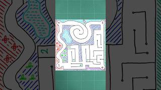 How to draw a maze Rotating maze #howtodraw #maze  #diycrafts  #papercraft #handmade ＃Shorts