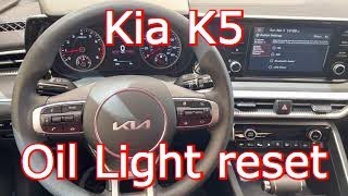 2022 Kia K5 - Tow To Reset Service Interval Oil Maintenance Light