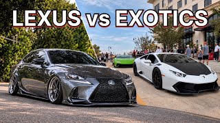 I Took My Modded Lexus IS to an EXOTIC Car Meet… | GREY 3IS