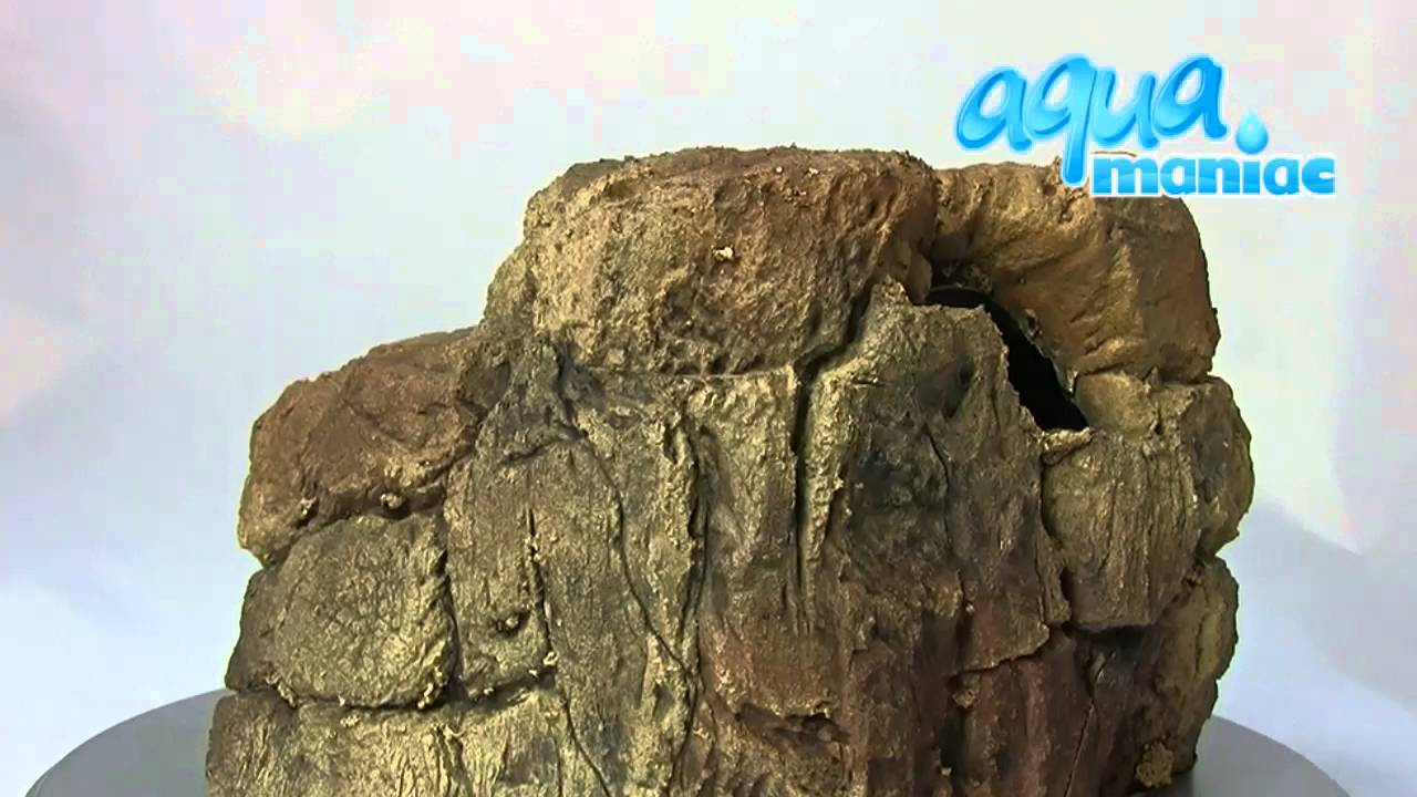 aquarium decoration rock sh24 beige - YouTube