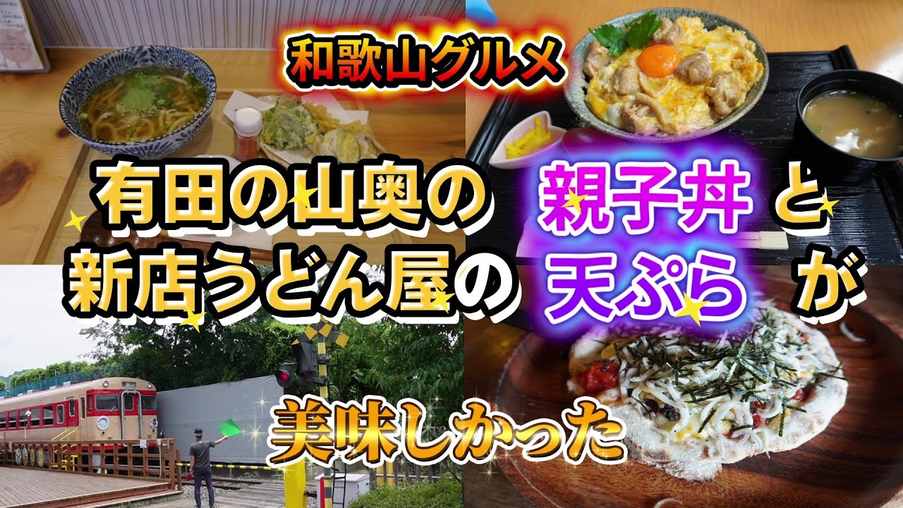 【和歌山グルメ】有田の山奥の温泉の親子丼と新店のうどん屋さんの天ぷらが美味しすぎた