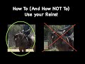 How To (and How Not to) Use Your Reins