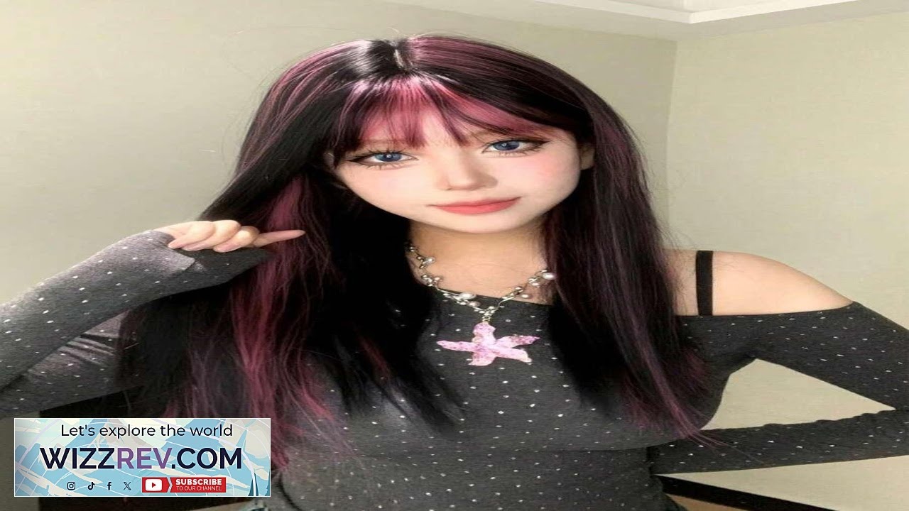 alicegarden 1 Piece Synthetic Heat Resistant Long Straight Hair Wig In Multi Color