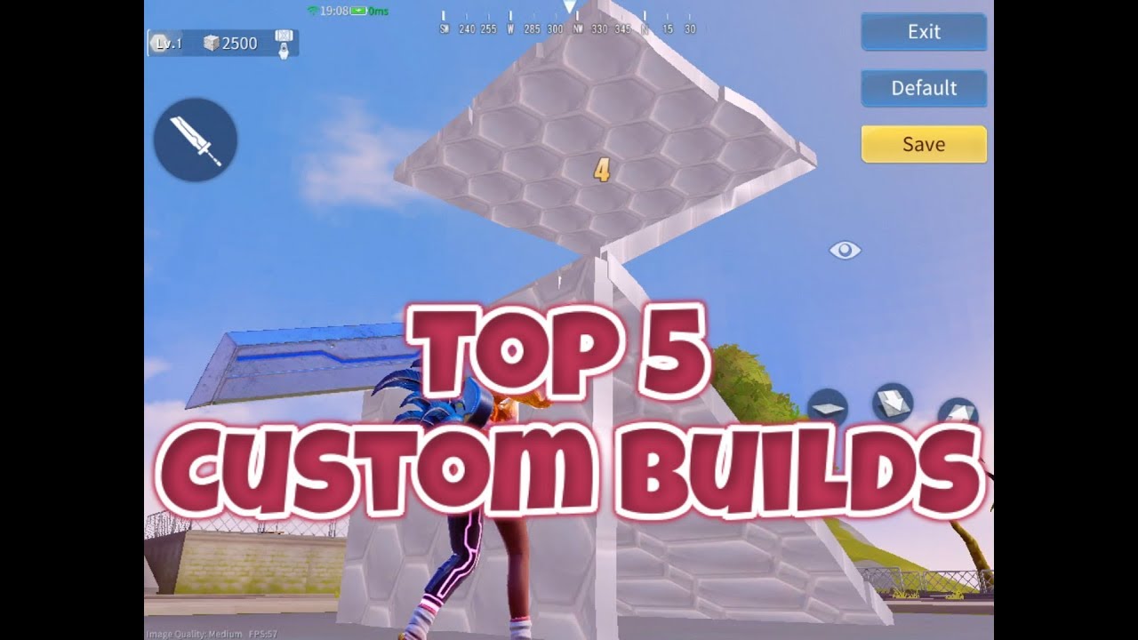 Top 5 Custom Builds (Creative Destruction Mobile) - YouTube