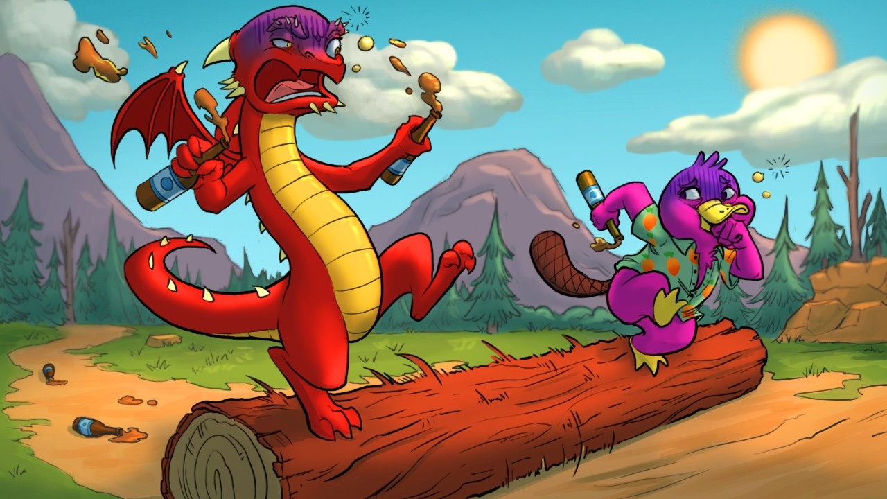 This game is HARD while DRUNK🍺 | (Log Riders)