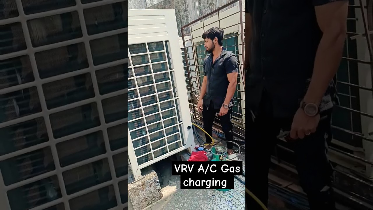 VRV Gas Charging 👨‍🔧|| My Work 