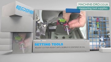 Setting or adjusting tool or cutter height setup with a next generation Pro Lathe Gauge