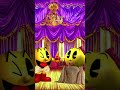 PAC Man &amp; Ms PAC Man With A Golden Gown &amp; Golden Bowtie