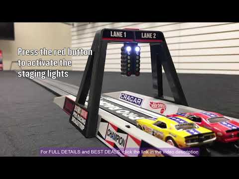 Auto World Hot Wheels Slot Car Racing Set - Snake v. Mongoose - 13 Foot Slot Race Track