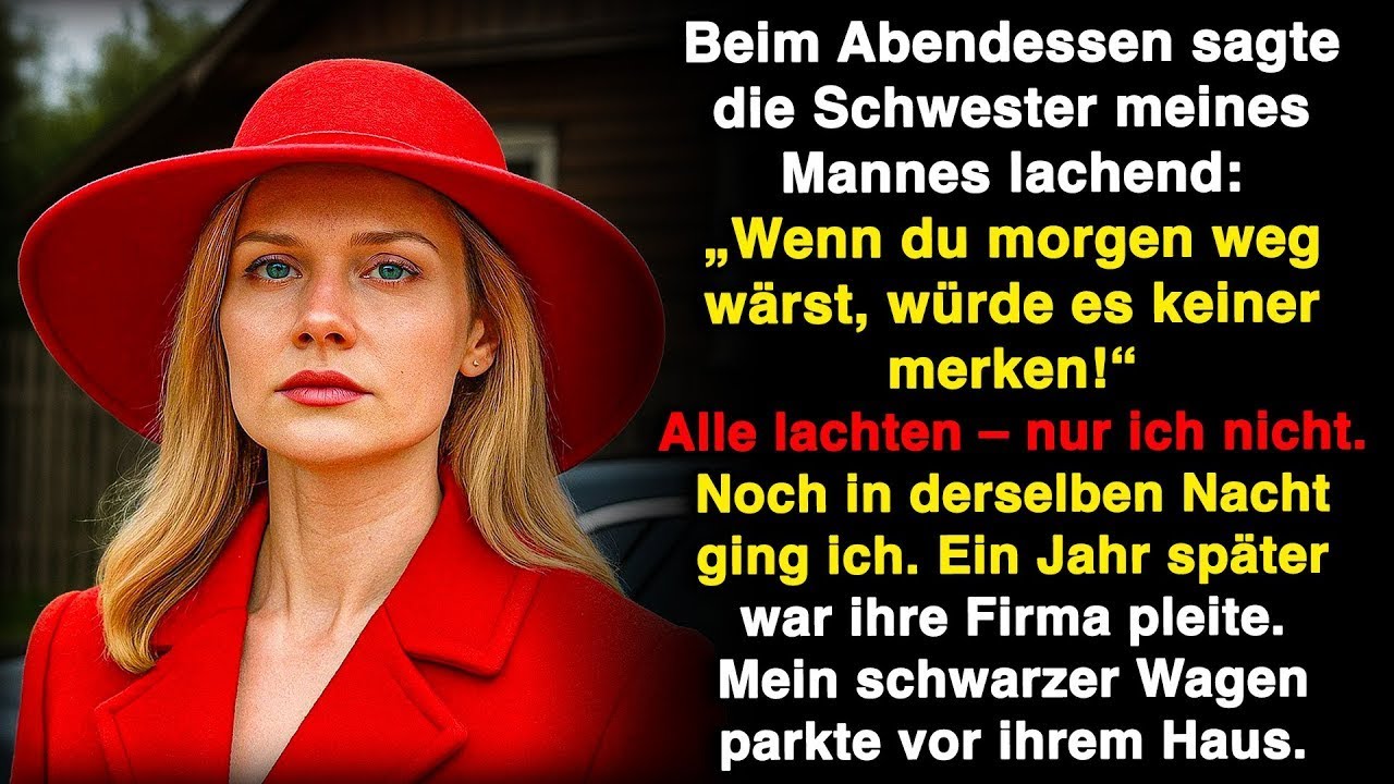 „Wenn du plötzlich verschwinden würdest, würde es keiner merken“, sagte er. Alle lachten. Aber ich …