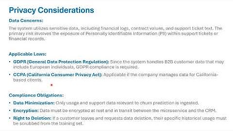 AI Product: B2B Churn Predictor - Ethical & Privacy Consideration