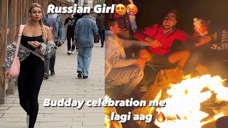 Birthday Barbecue night Russian girl ne dekha