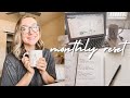 monthly reset: february budget + goal setting