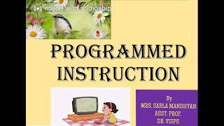 Programmed Instruction PART 1