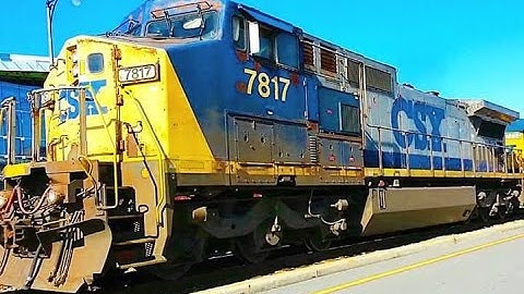 CSXT F707-23 Coming & Going back to Hamlet Yard CW40-8 #7790 & CW40-8 #7817 Fayetteville, NC