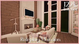 BLOXBURG | Blush Family Roleplay Mansion | Pt.2 | Interior | 122k | House Build