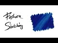 Fashion Sketching: Как рисовать текстуру джинса маркерами.