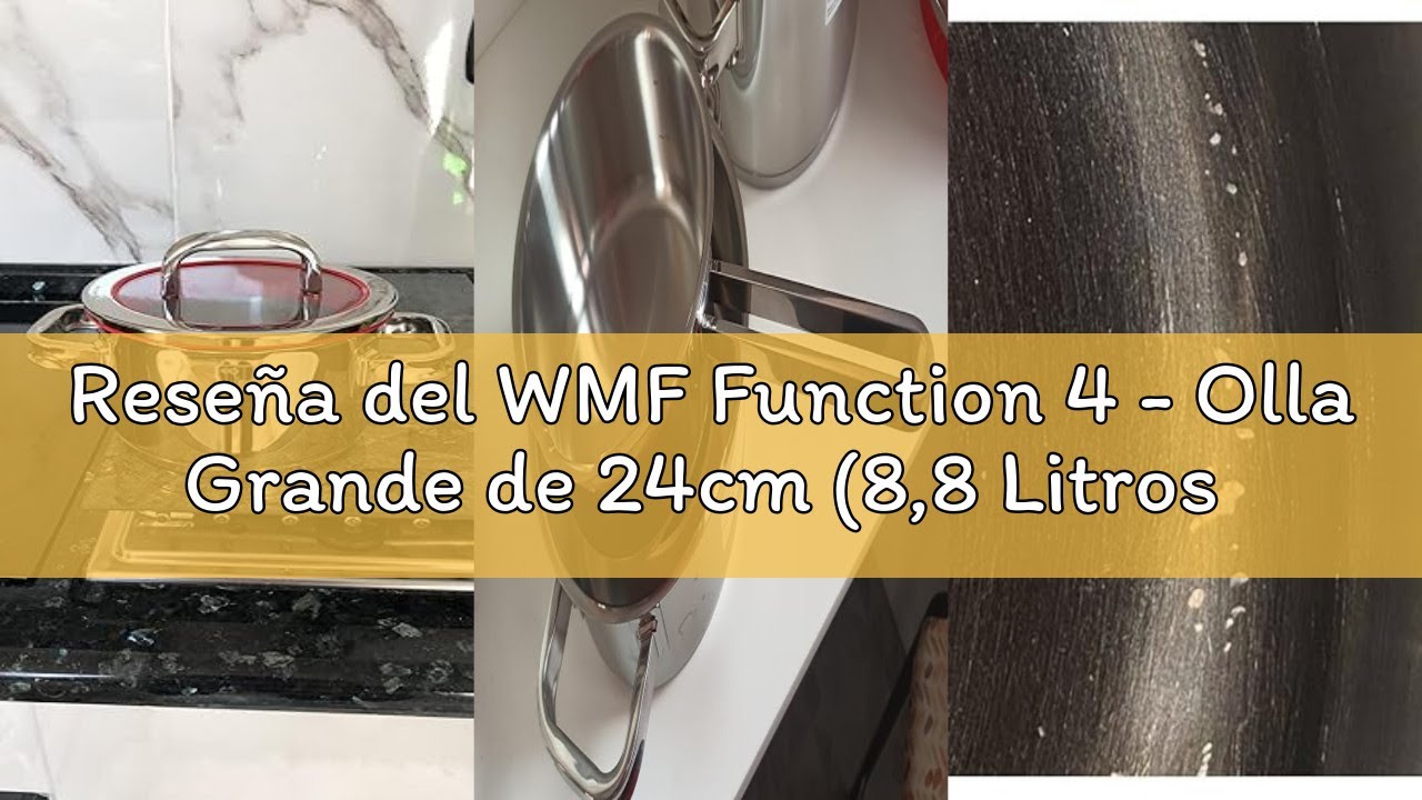 Reseña del WMF Function 4 - Olla Grande de 24cm (8,8 Litros de Capacidad) con Tapa, Cromargan 18/10