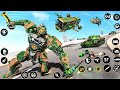 Army Tank bas car jet transformation Robot Game 2025 /  Military Robot Tank - Android gameplay 